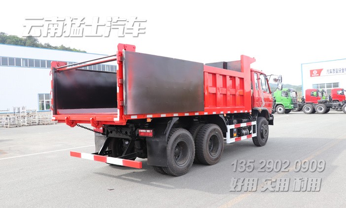 東風紅旋風,東風6*4自卸車,后八輪自卸車,東風卡車銷售,東風后八輪配置,可拉16噸自卸車