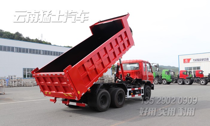 東風紅旋風,東風6*4自卸車,后八輪自卸車,東風卡車銷售,東風后八輪配置,可拉16噸自卸車