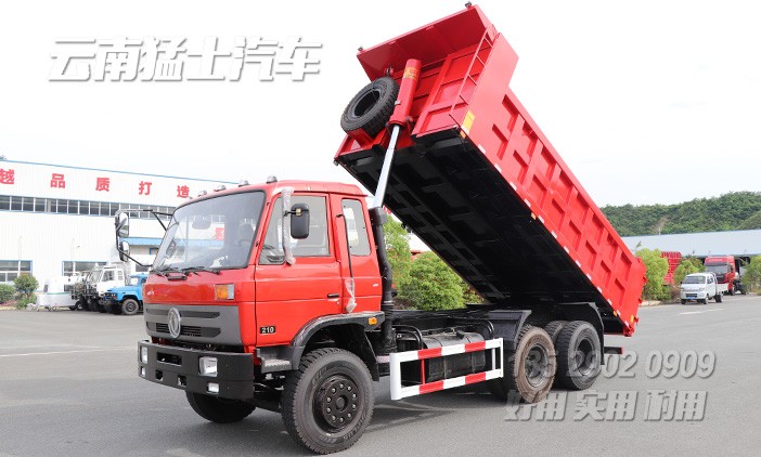 東風紅旋風,東風6*4自卸車,后八輪自卸車,東風卡車銷售,東風后八輪配置,可拉16噸自卸車