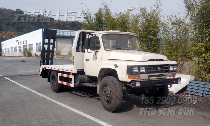 四驅(qū)挖機(jī)平板車,EQ1093尖頭越野車,東風(fēng)4*4專用車,越野專用車,清障挖機(jī)車,尖頭平板運輸車,多功能運輸車