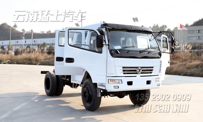 東風雙排卡車,右舵卡車底盤,東風輕卡底盤,多利卡雙排底盤,4*4底盤改裝廠家,越野專用車底盤,右舵底盤出口