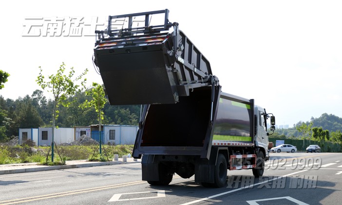 14方垃圾車(chē),環(huán)衛(wèi)垃圾車(chē),壓縮式垃圾車(chē),東風(fēng)全自動(dòng)垃圾車(chē),市政環(huán)衛(wèi)車(chē)廠(chǎng)家