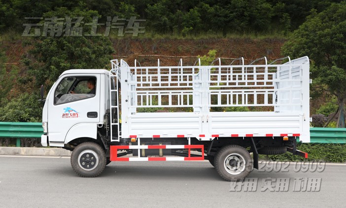 四驅倉欄車,4乘4倉柵式運輸車,3噸倉欄車,80馬力倉欄車,4*4畜牧車,輕卡果蔬運輸車,倉柵輕卡