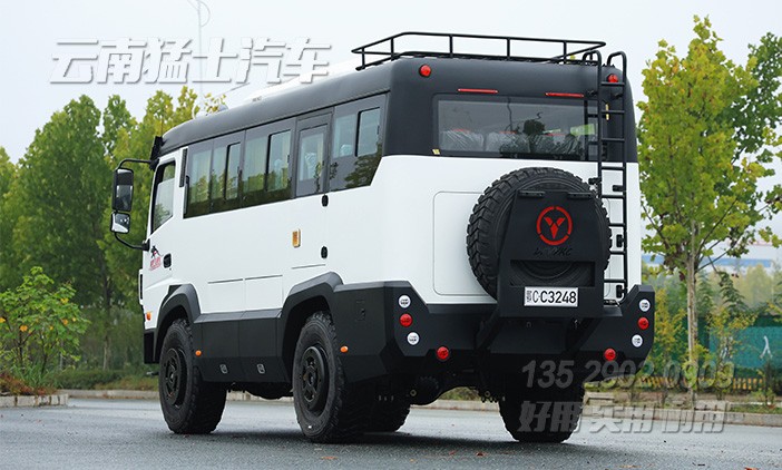 四驅(qū)客車,越野客車,23座客車,村村通,礦區(qū)通勤車,高底盤客車,觀光車